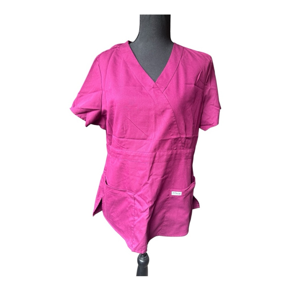 Grey's Anatomy Fuchsia V-Neck Blouse